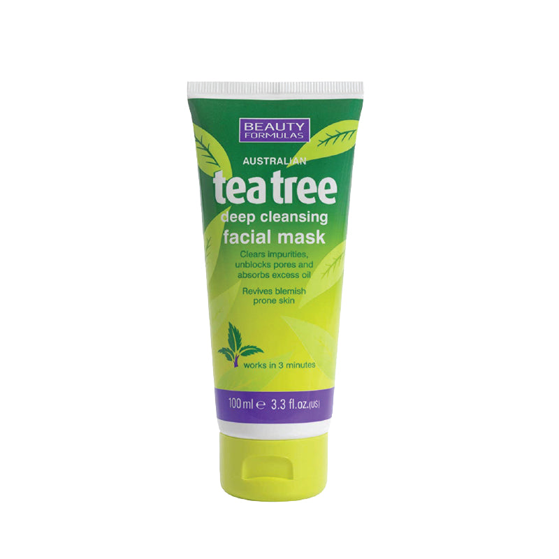 Beauty Formulas Tea Tree Deep Cleansing Facial Mask 100ml