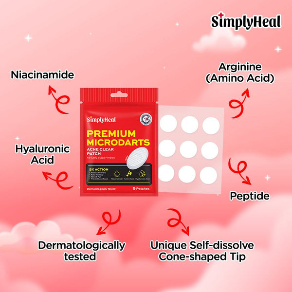 SimplyHeal Premium Microdarts Acne Clear Patch | For Blind & Early-Stage Acne