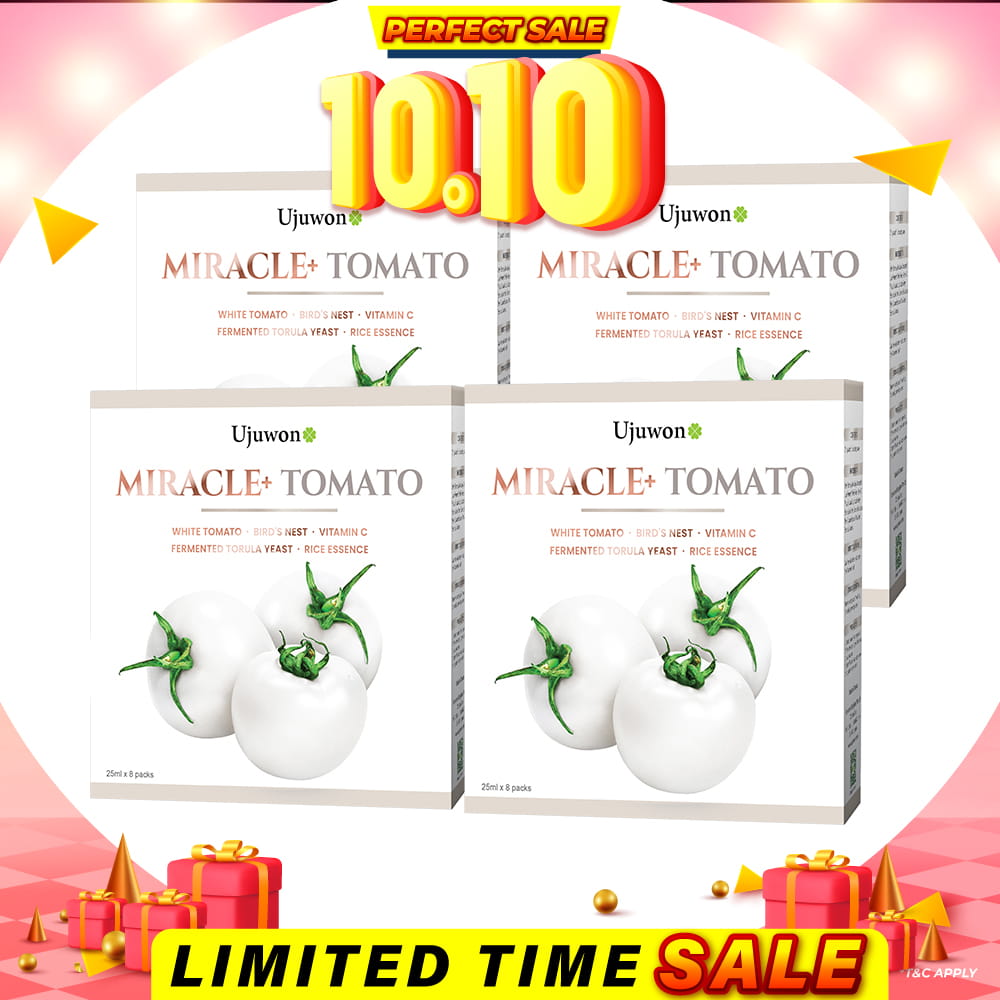 【Bundle Of 4】Ujuwon Miracle+ Tomato Skin Booster 8s x 4 Boxes