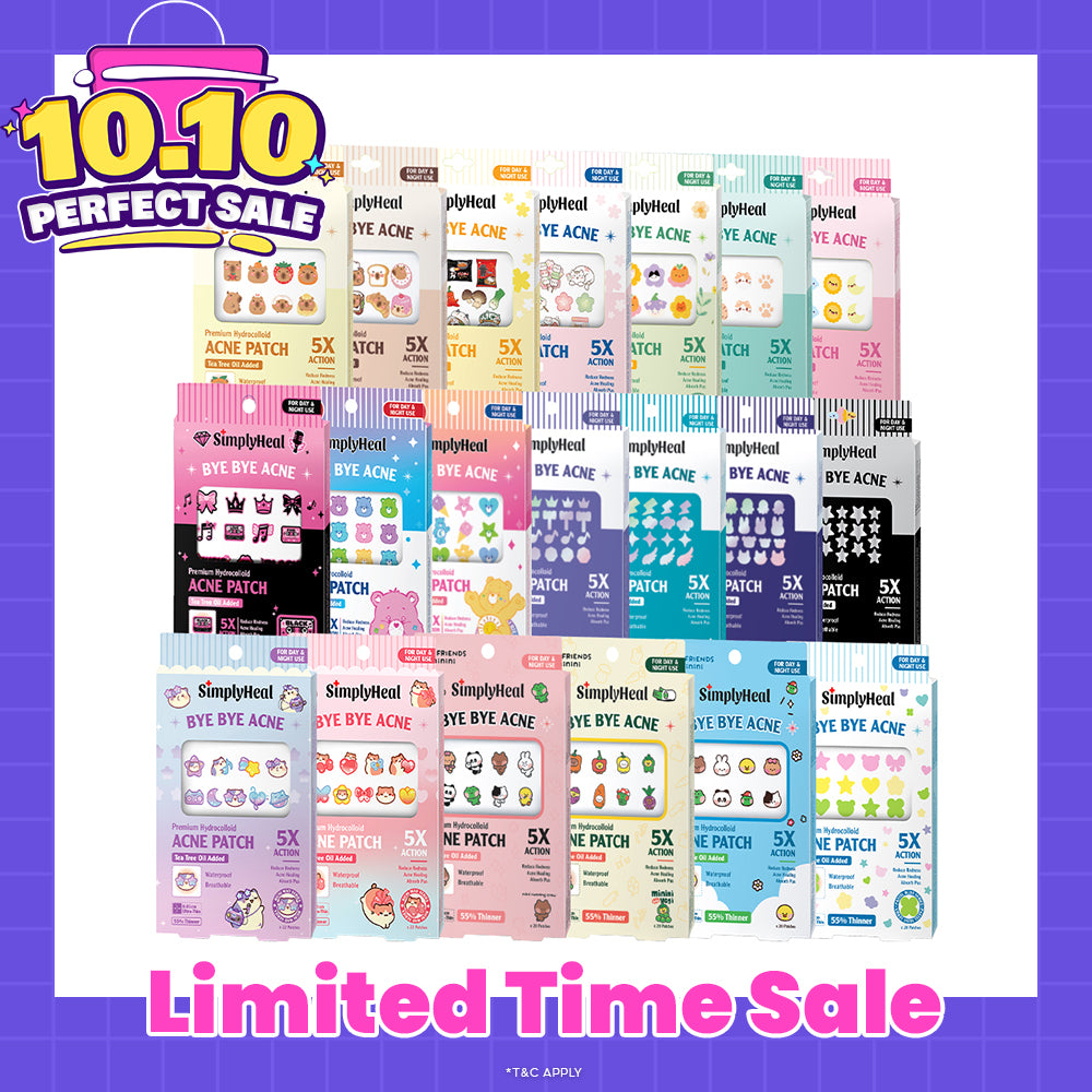SimplyHeal Day & Night Premium Hydrocolloid Acne Patch (style to choose)
