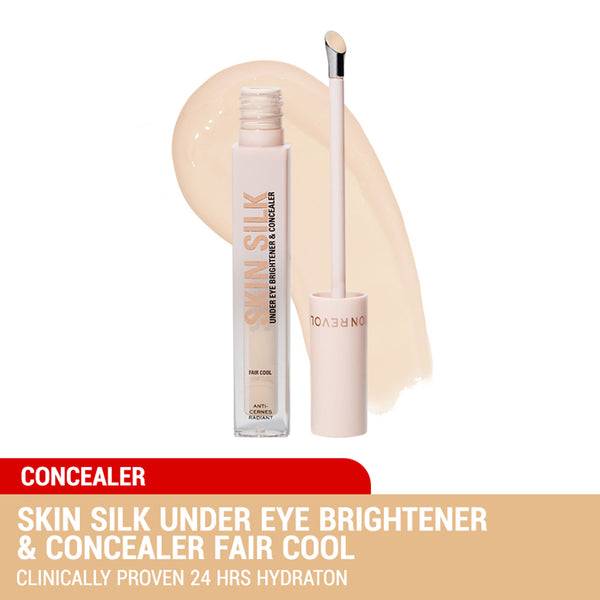 Revolution Skin Silk Under Eye Brightener & Concealer 4ml (Fair Cool / Light Peach / Medium Yellow / Tan Golden)