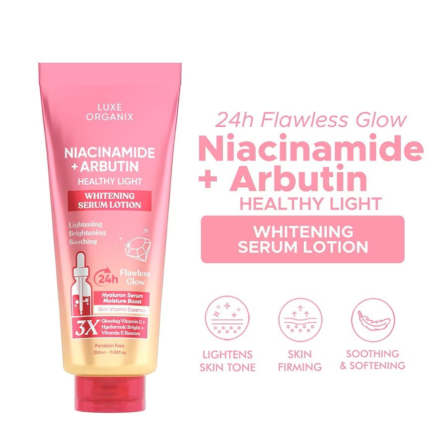 Luxe Organix Niacinamide + Arbutin Healthy Light Whitening Serum Lotion 350ml