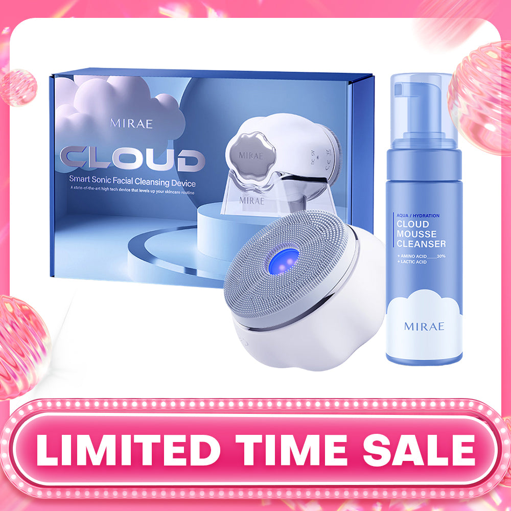 Mirae Cloud Smart Sonic Facial Cleansing Device + Cleansing Mousse 150ml