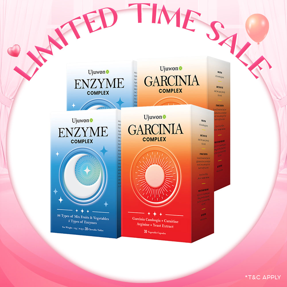 【Bundle of 4】Ujuwon Enzyme Complex 30s x 2 Boxes + Garcinia Complex 30s x 2 Boxes
