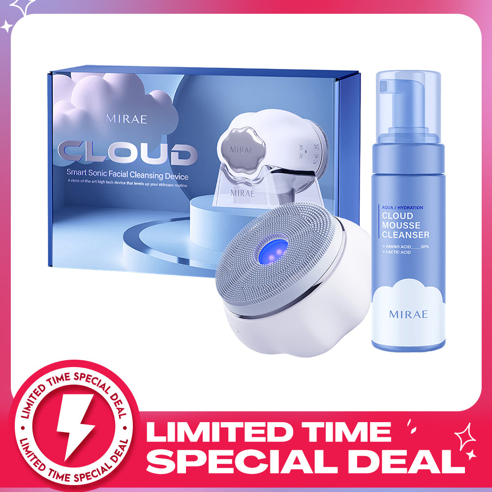 Mirae Cloud Smart Sonic Facial Cleansing Device + Cleansing Mousse 150ml