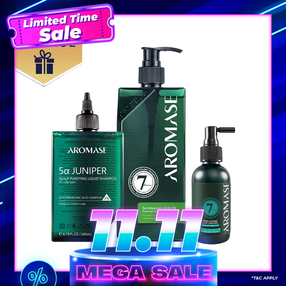 【Bundle of 3】AROMASE Anti-Oil 3-Step Set (Large)