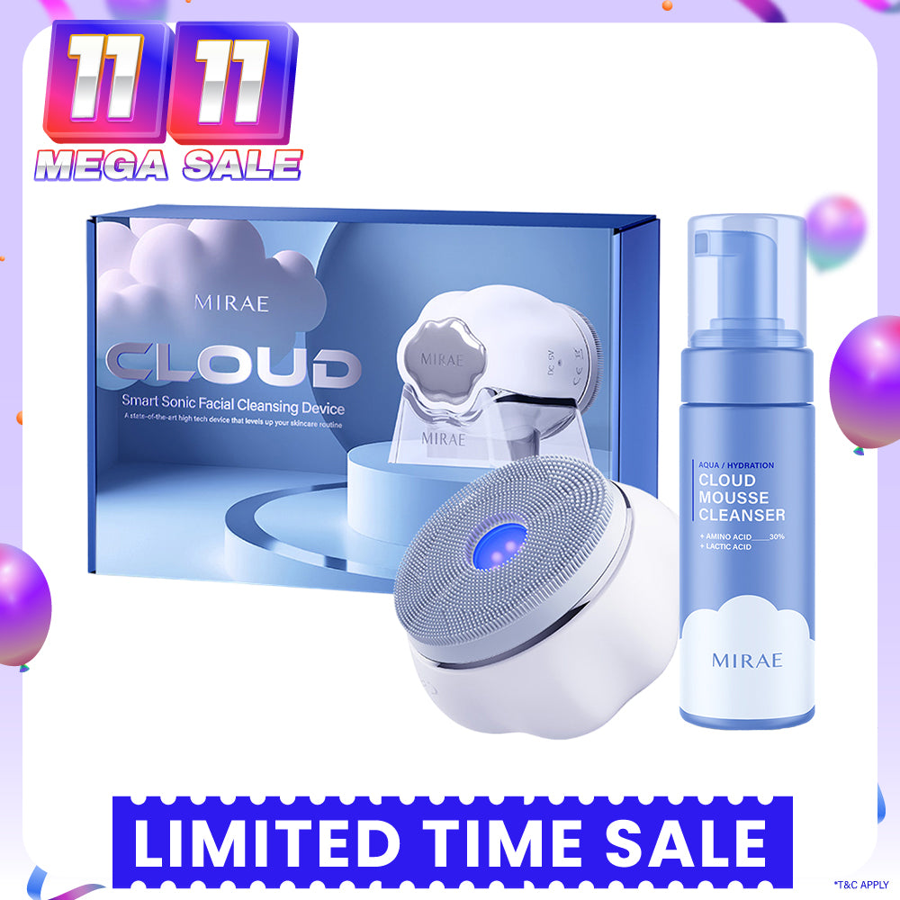 Mirae Cloud Smart Sonic Facial Cleansing Device + Cleansing Mousse 150ml