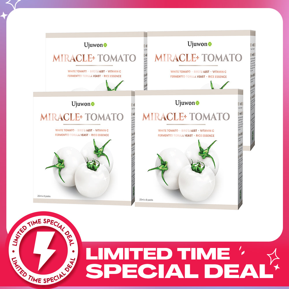 【Bundle Of 4】Ujuwon Miracle+ Tomato Skin Booster 8s x 4 Boxes