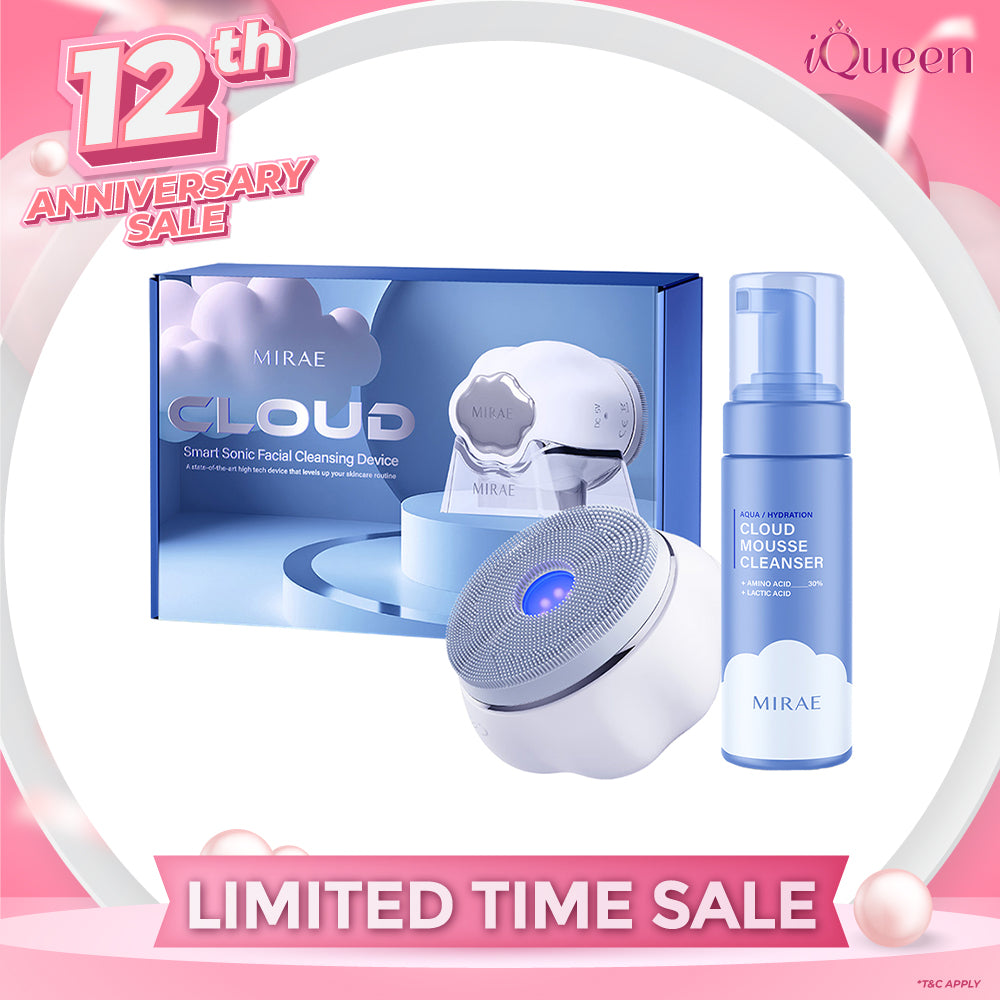 Mirae Cloud Smart Sonic Facial Cleansing Device + Cleansing Mousse 150ml