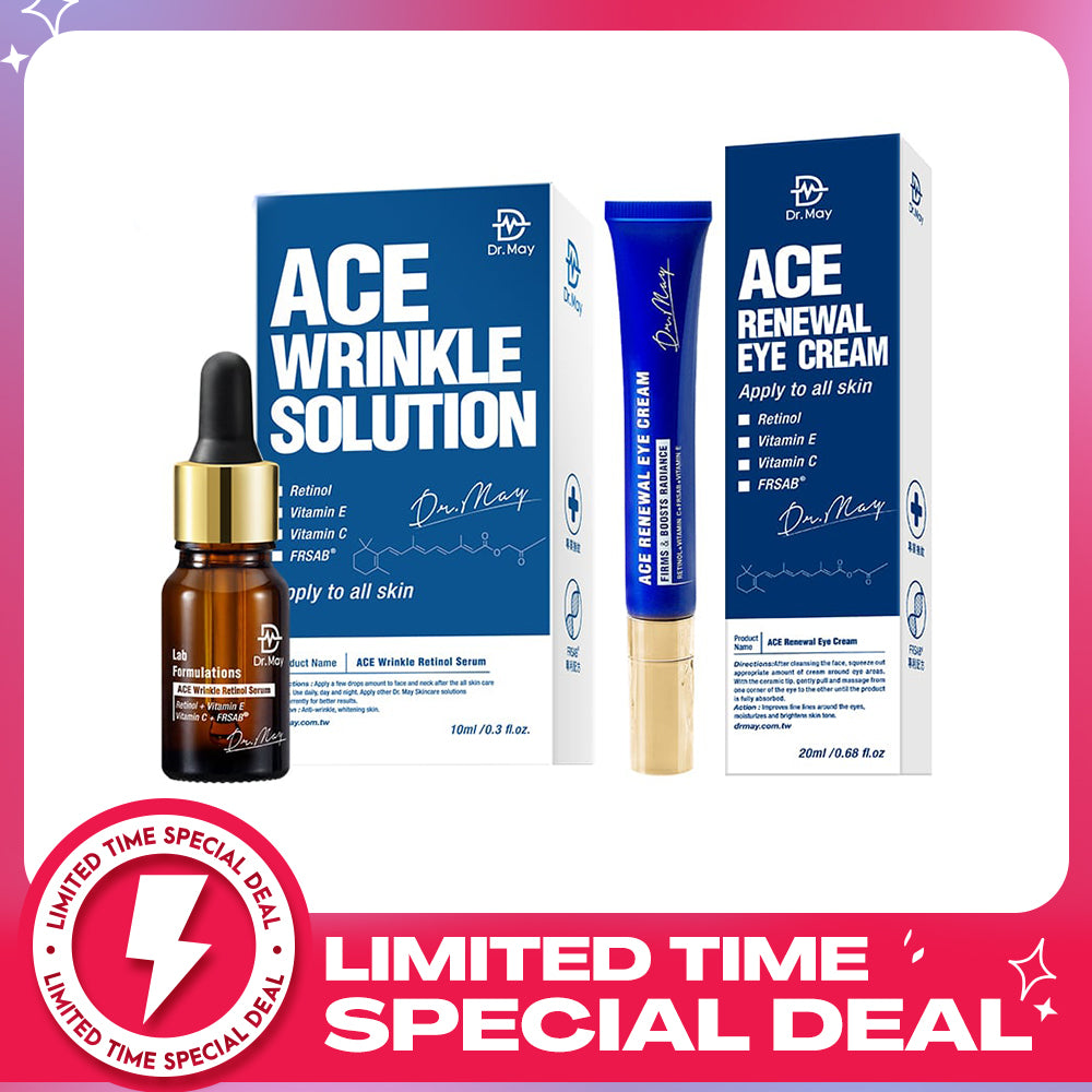 Dr May ACE Renewal Eye Cream 20ml + ACE Wrinkle Solution 10ml