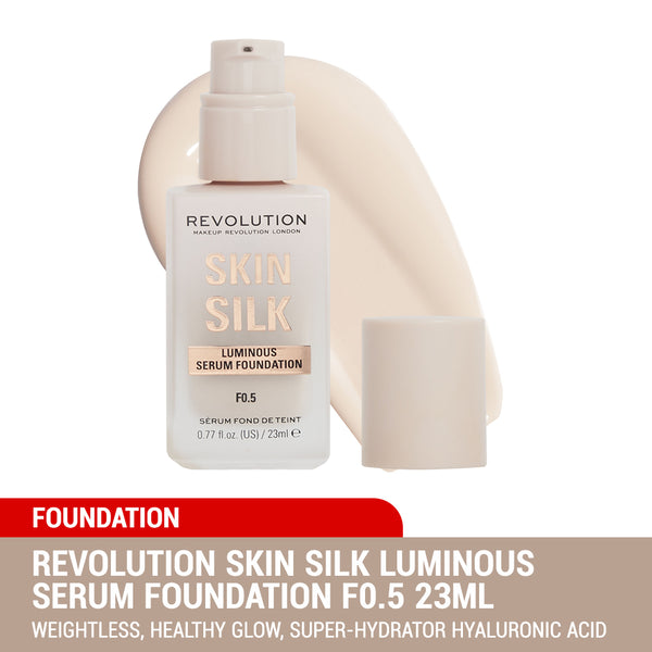 Revolution Skin Silk Luminous Serum Foundation 23ml (20 Shades To Choose)