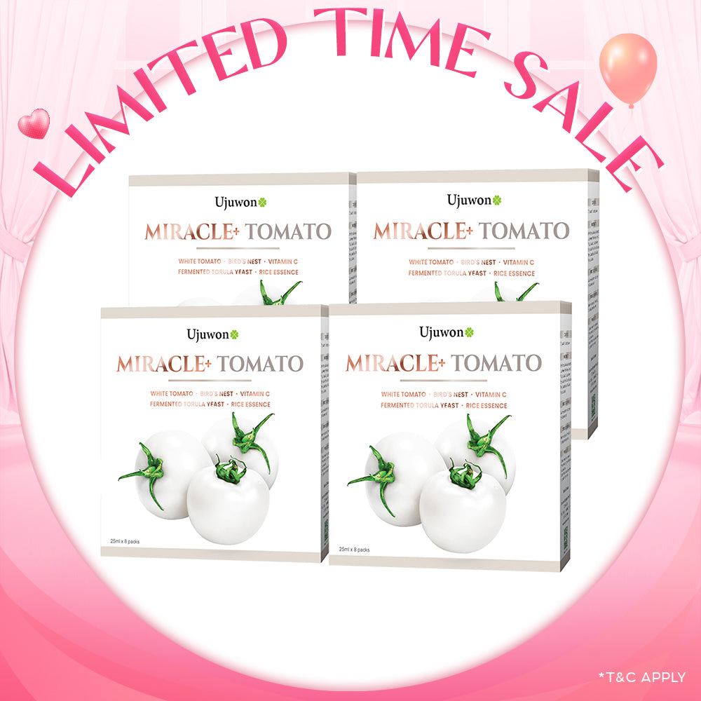 【Bundle Of 4】Ujuwon Miracle+ Tomato Skin Booster 8s x 4 Boxes