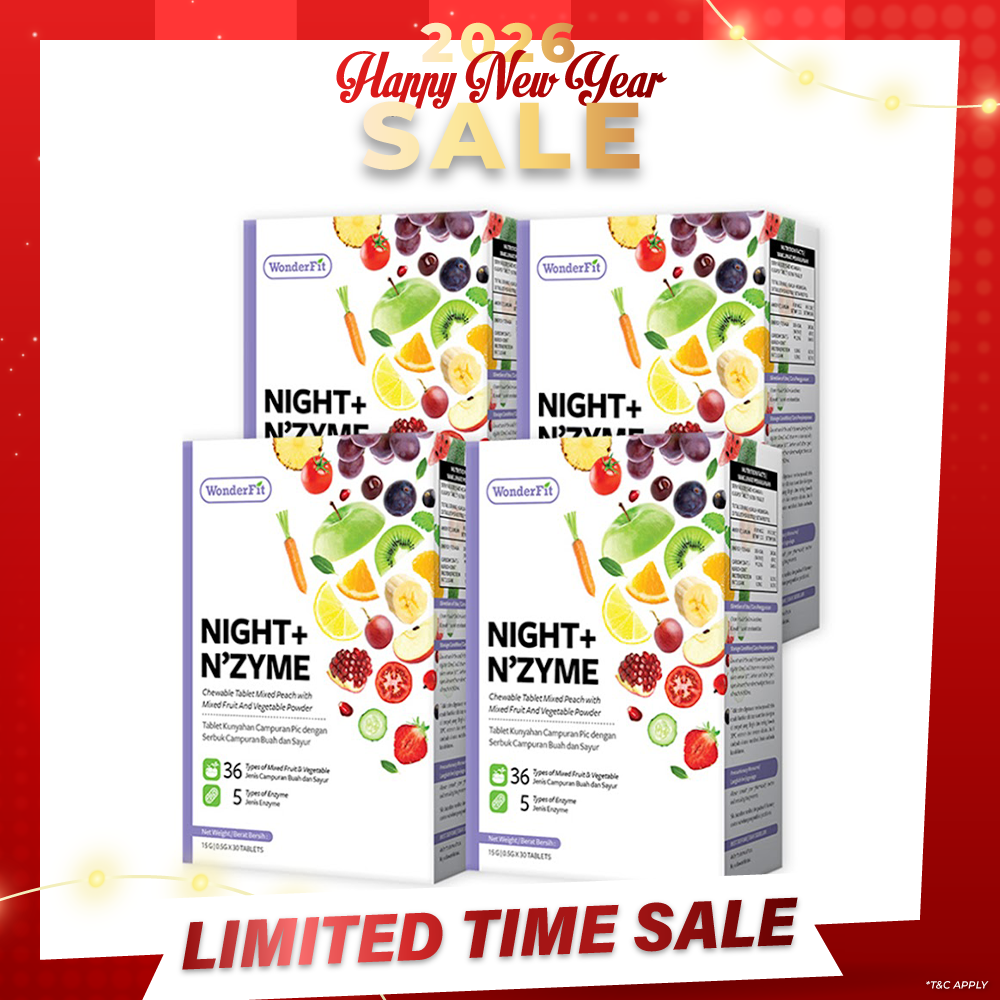 【Bundle Of 4】Wonderfit Night + Nzyme 30s x 4 Boxes