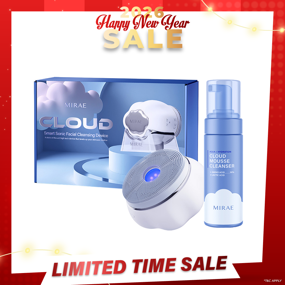 Mirae Cloud Smart Sonic Facial Cleansing Device + Cleansing Mousse 150ml