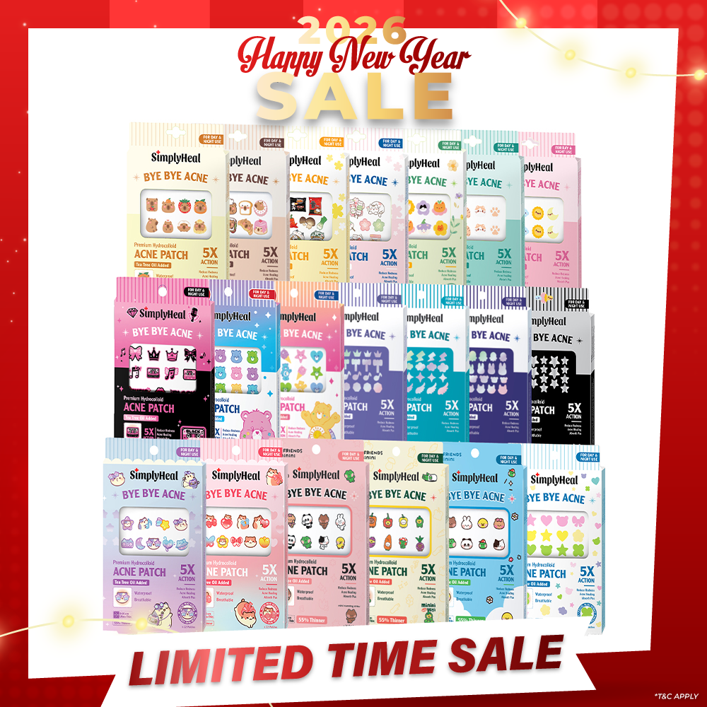 SimplyHeal Day & Night Premium Hydrocolloid Acne Patch (style to choose)