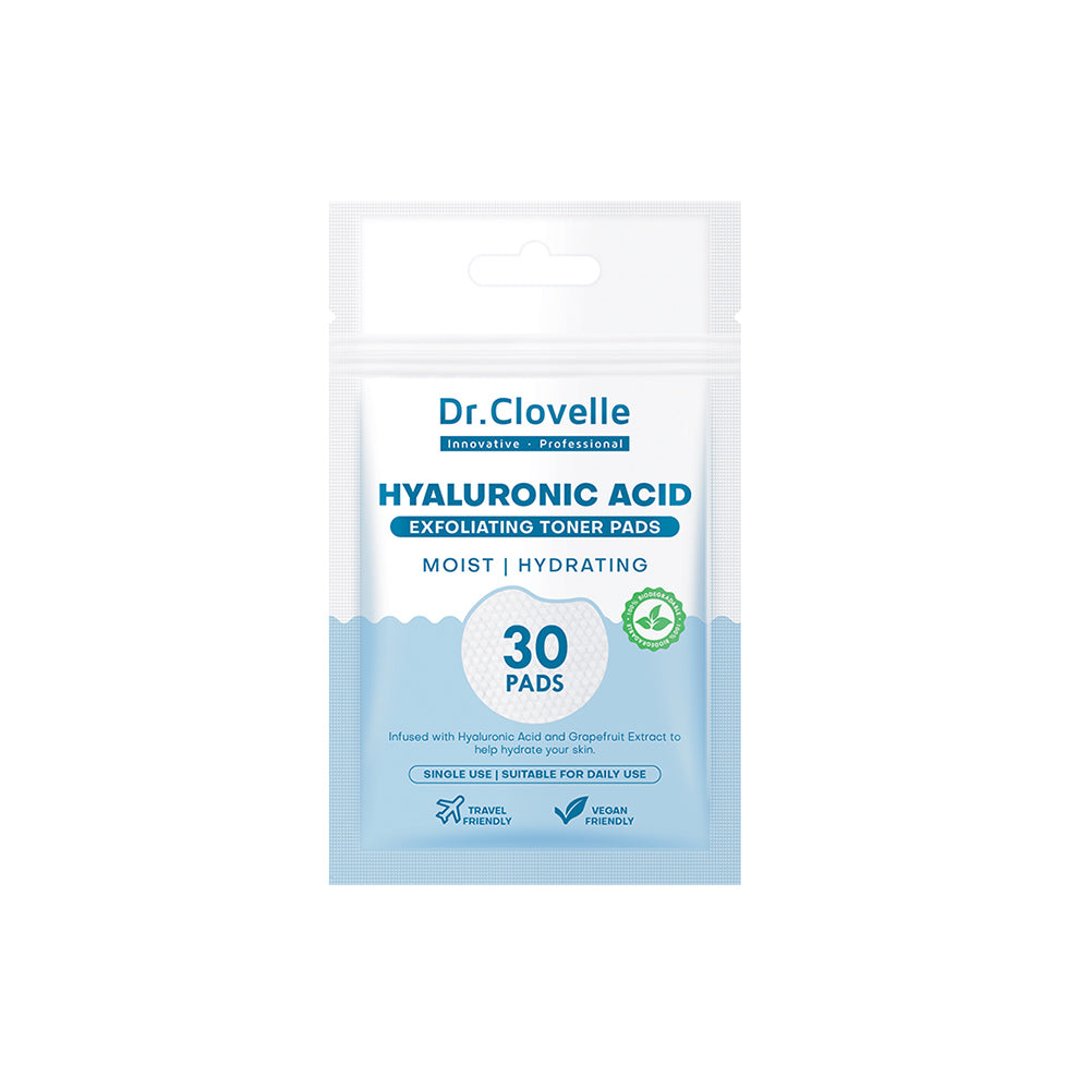 Dr Clovelle Hyaluronic Acid Exfoliating Toner Pads 30s
