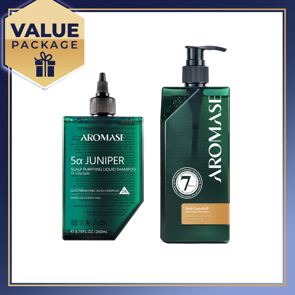 【Bundle of 2】AROMASE Dandruff 2-Step Set (Large)