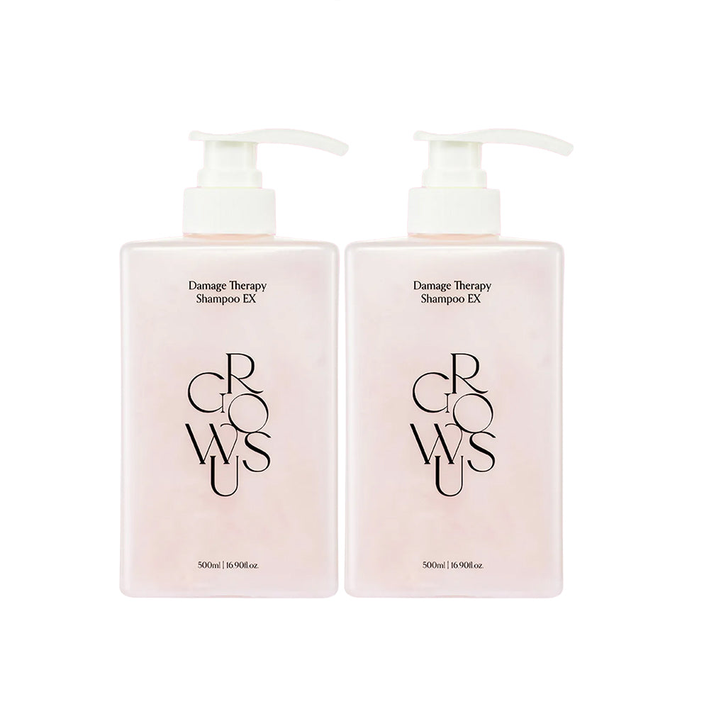 【Bundle 2】Growus Damage Therapy Shampoo EX 500ml x 2