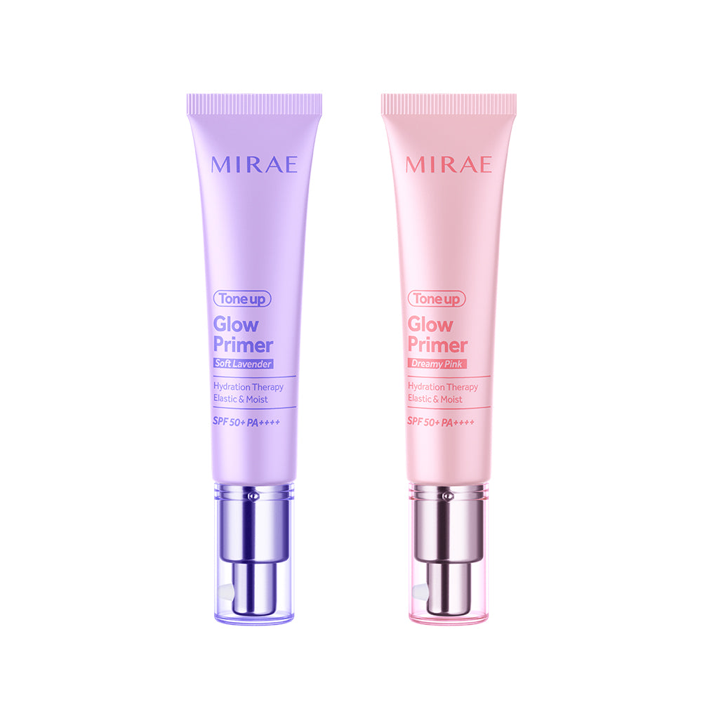 Mirae Tone Up Glow Primer Soft Lavender 30ml +  Dreamy Pink 30ml