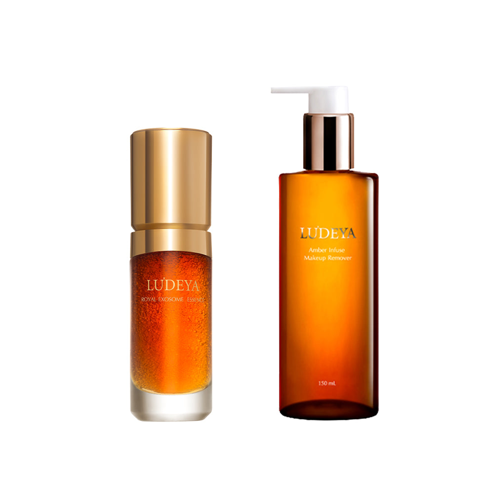 Ludeya Royal Exosome Essence 35ml + Free Amber Infuse Makeup Remover 150ml