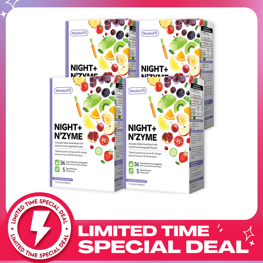 【Bundle Of 4】Wonderfit Night + Nzyme 30s x 4 Boxes