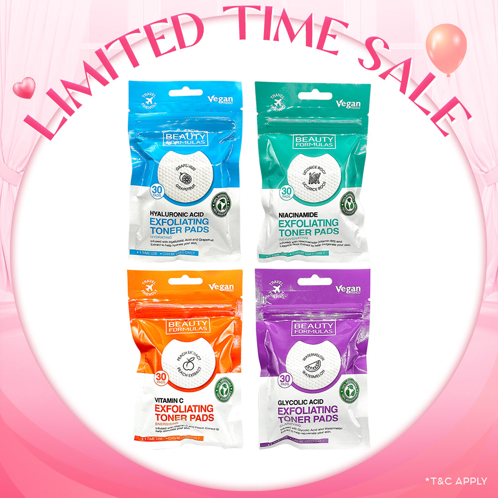 Beauty Formulas Exfoliating Toner Pads 30s