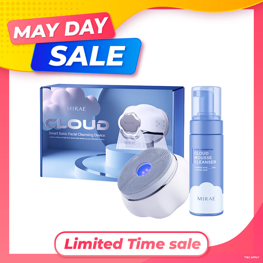 Mirae Cloud Smart Sonic Facial Cleansing Device + Cleansing Mousse 150ml