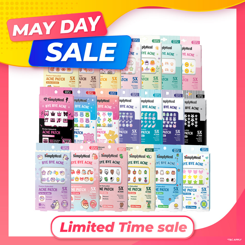 SimplyHeal Day & Night Premium Hydrocolloid Acne Patch (style to choose)