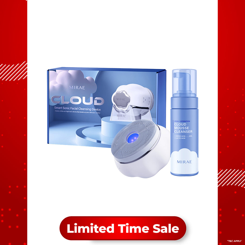Mirae Cloud Smart Sonic Facial Cleansing Device + Cleansing Mousse 150ml