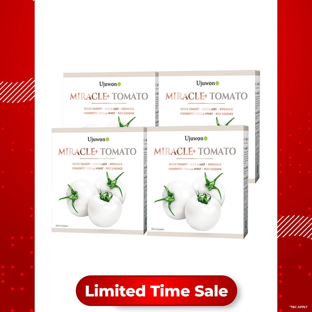 【Bundle Of 4】Ujuwon Miracle+ Tomato Skin Booster 8s x 4 Boxes