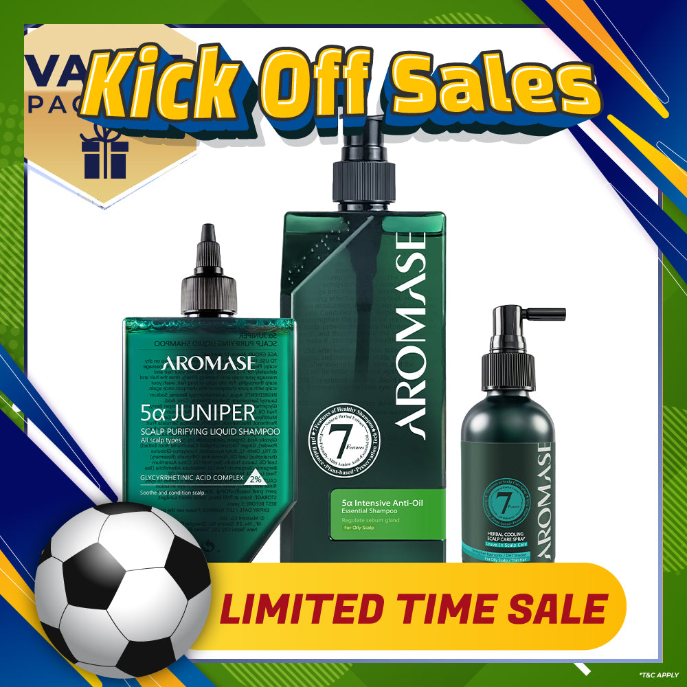 【Bundle of 3】AROMASE Anti-Oil 3-Step Set (Large)