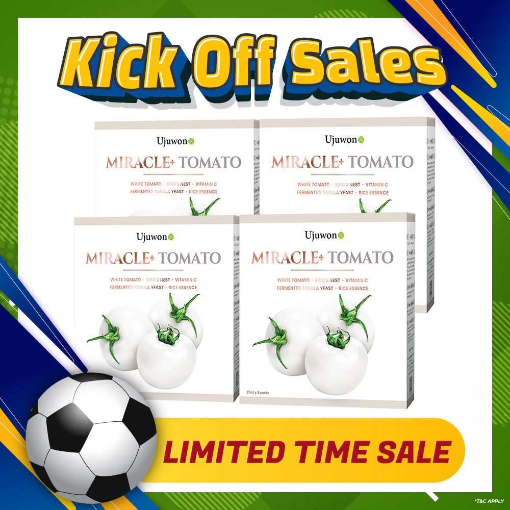【Bundle Of 4】Ujuwon Miracle+ Tomato Skin Booster 8s x 4 Boxes