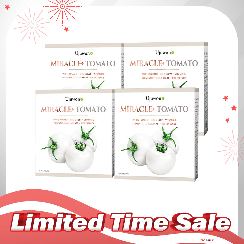 【Bundle Of 4】Ujuwon Miracle+ Tomato Skin Booster 8s x 4 Boxes