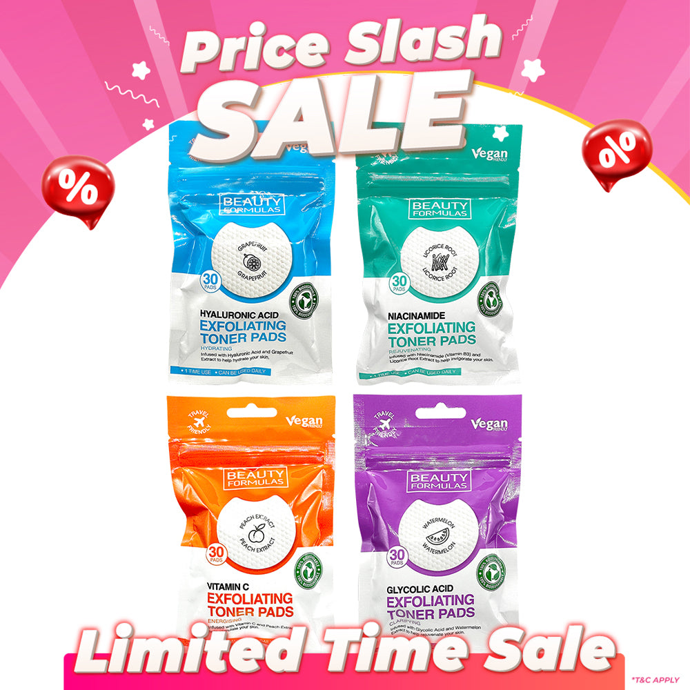 Beauty Formulas Exfoliating Toner Pads 30s