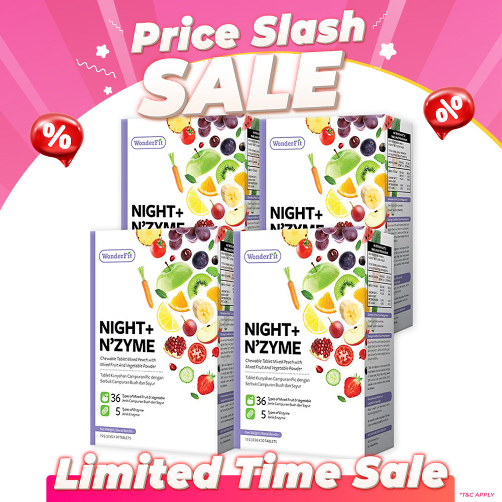 【Bundle Of 4】Wonderfit Night + Nzyme 30s x 4 Boxes