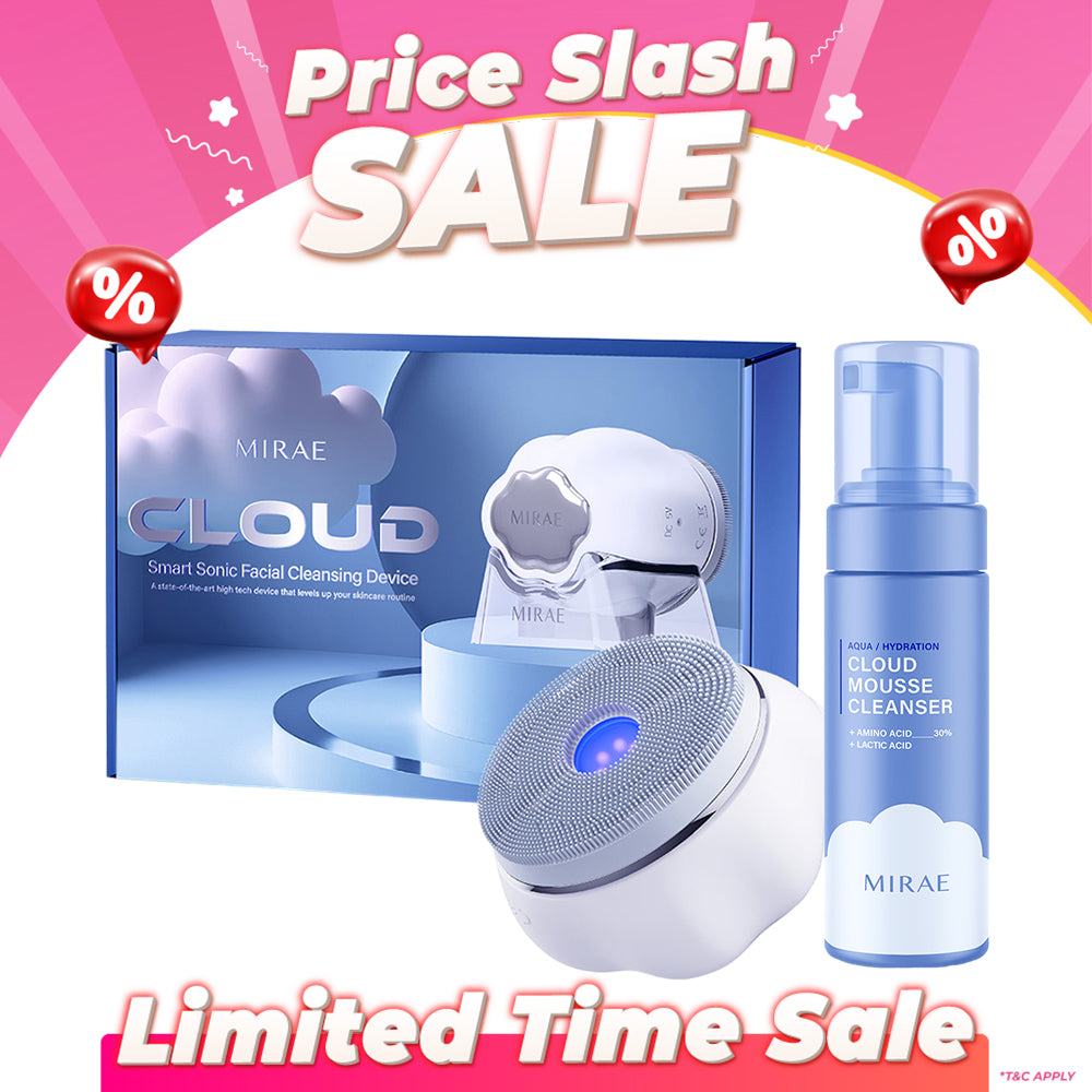 Mirae Cloud Smart Sonic Facial Cleansing Device + Cleansing Mousse 150ml
