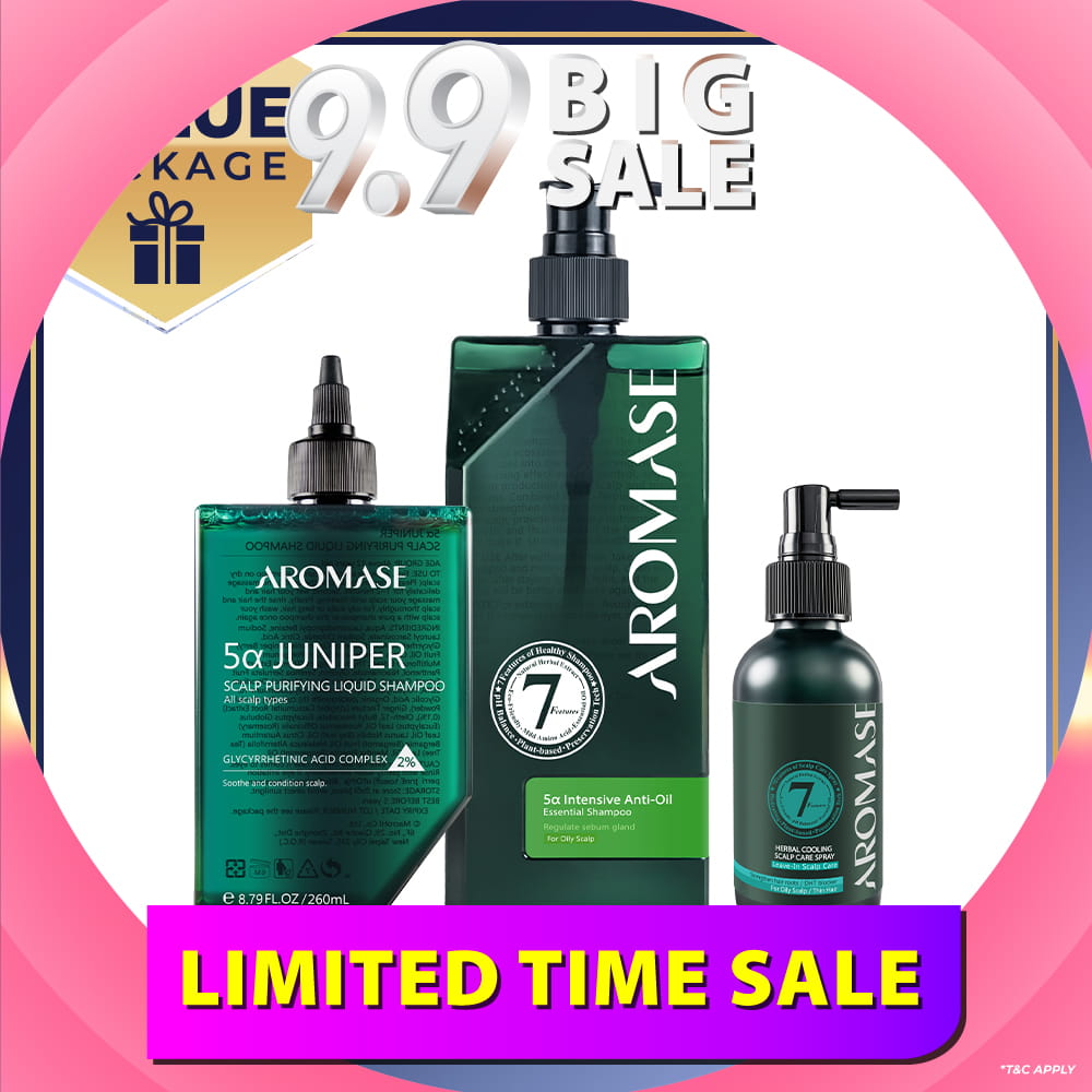 【Bundle of 3】AROMASE Anti-Oil 3-Step Set (Large)