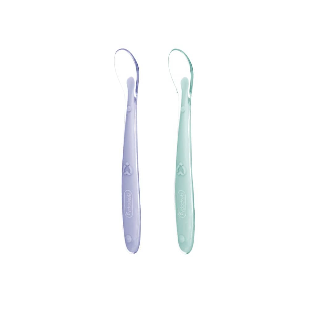 DexBaby Baby Silicon Spoon 2s Blue / Purple