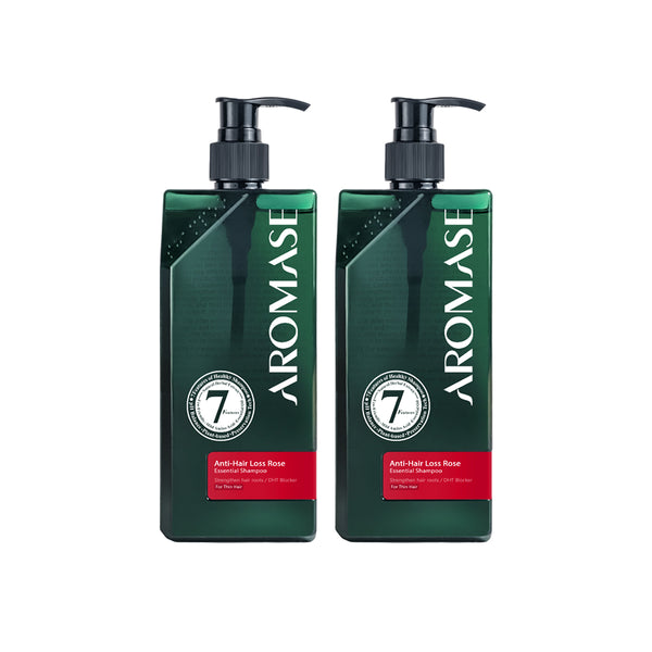 【Bundle of 2】AROMASE Anti-Hair Loss Rose Essential Shampoo 400ml x 2