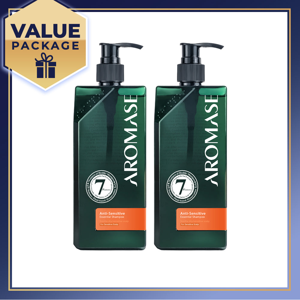 【Bundle of 2】AROMASE Anti-Sensitive Essential Shampoo 400ml x 2