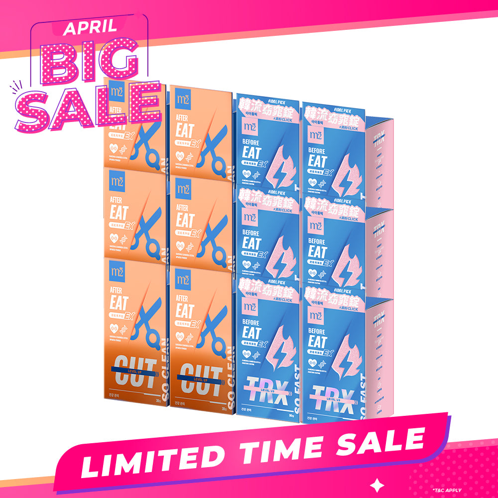 【Bundle of 12】M2 TRX Super Burn Calories Ex 30s x 6 Boxes + M2 Extreme Firm ABS Ex 30s x 6 Boxes