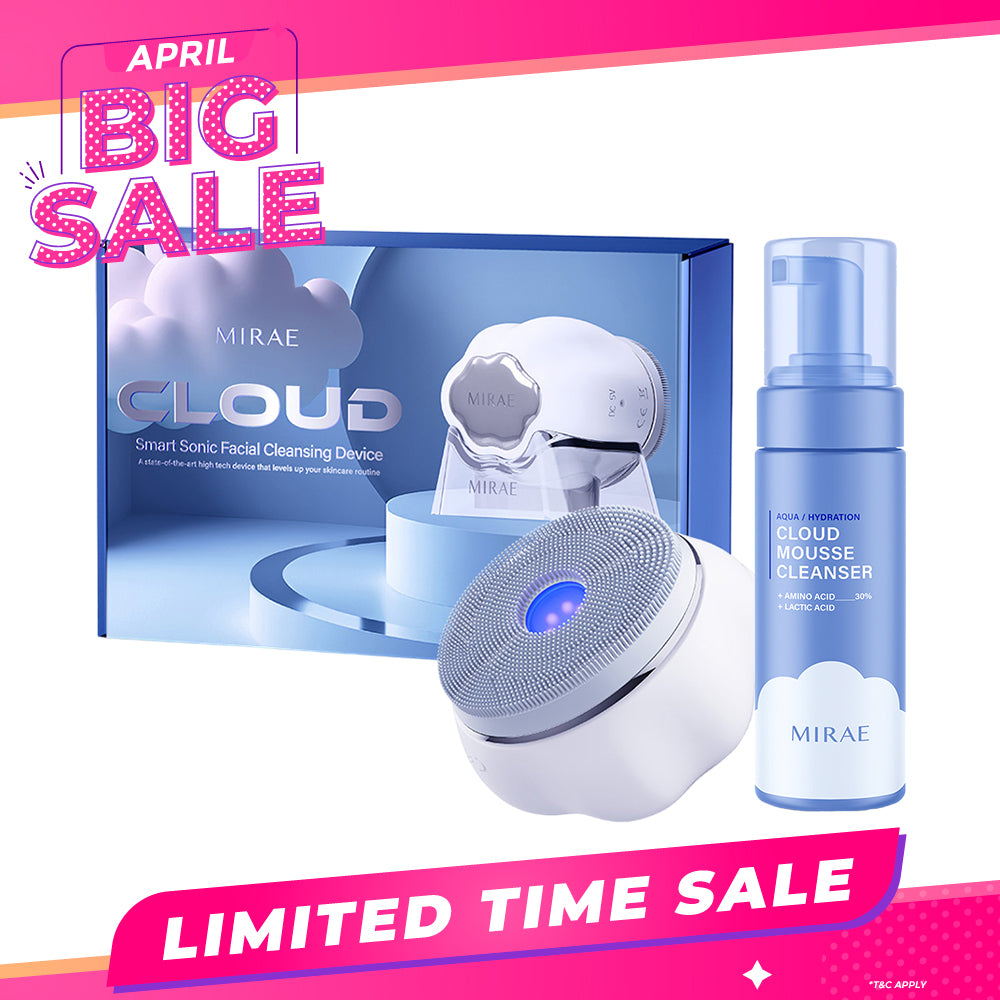 Mirae Cloud Smart Sonic Facial Cleansing Device + Cleansing Mousse 150ml