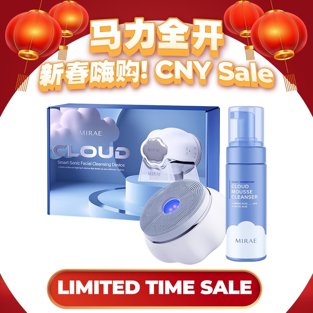Mirae Cloud Smart Sonic Facial Cleansing Device + Cleansing Mousse 150ml
