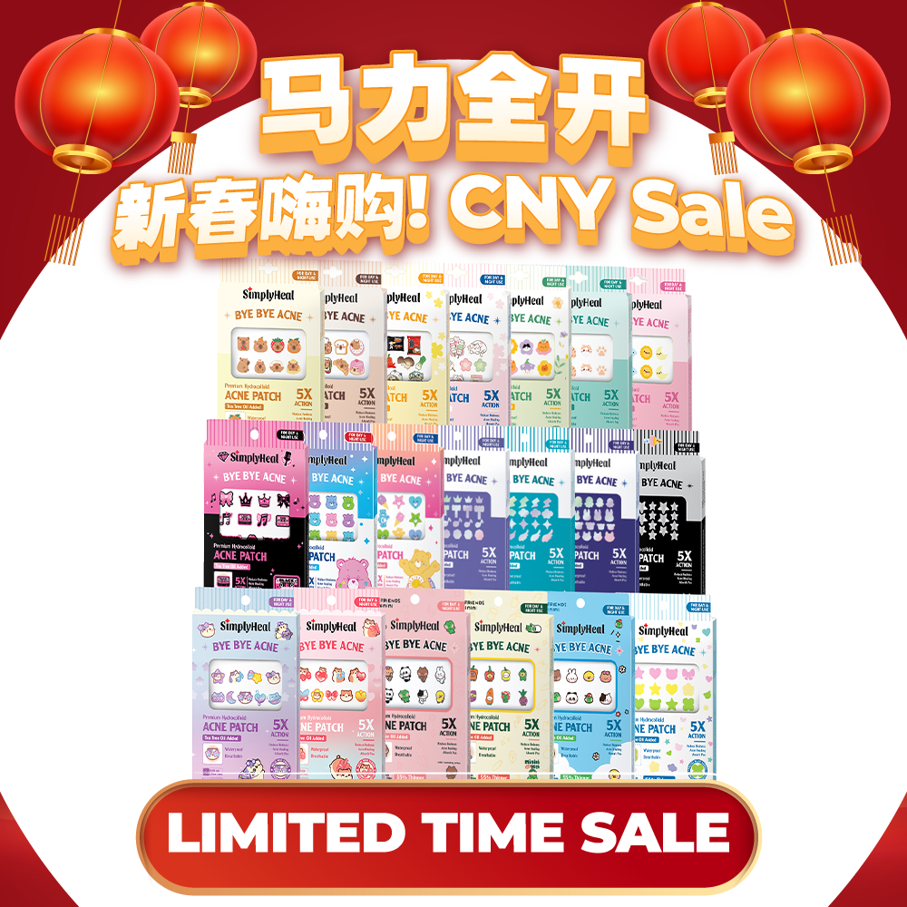 SimplyHeal Day & Night Premium Hydrocolloid Acne Patch (style to choose)