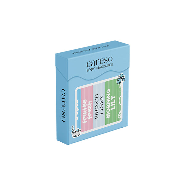 CARESO Body Fragrance Discovery Set 5ml x 5 vials | Body Mist | Halal Cert | Pocket Size