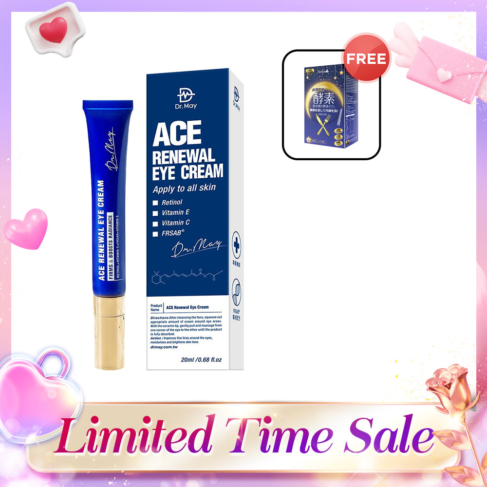 Dr May ACE Renewal Eye Cream 20ml FREE Simply Night Metabolism Enzyme Tablet 30s