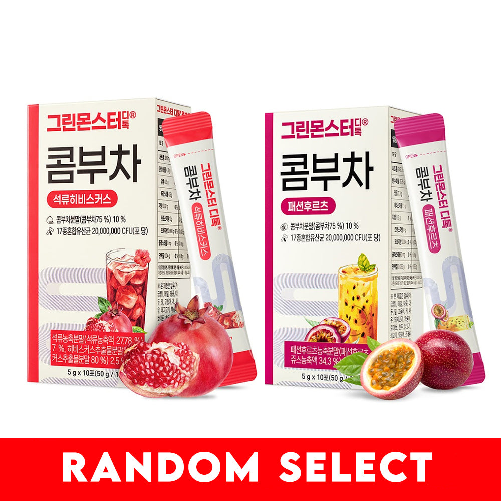 【Gift】Green Monster D-Toc Kombucha 5g × 10 Sticks (Random Select)