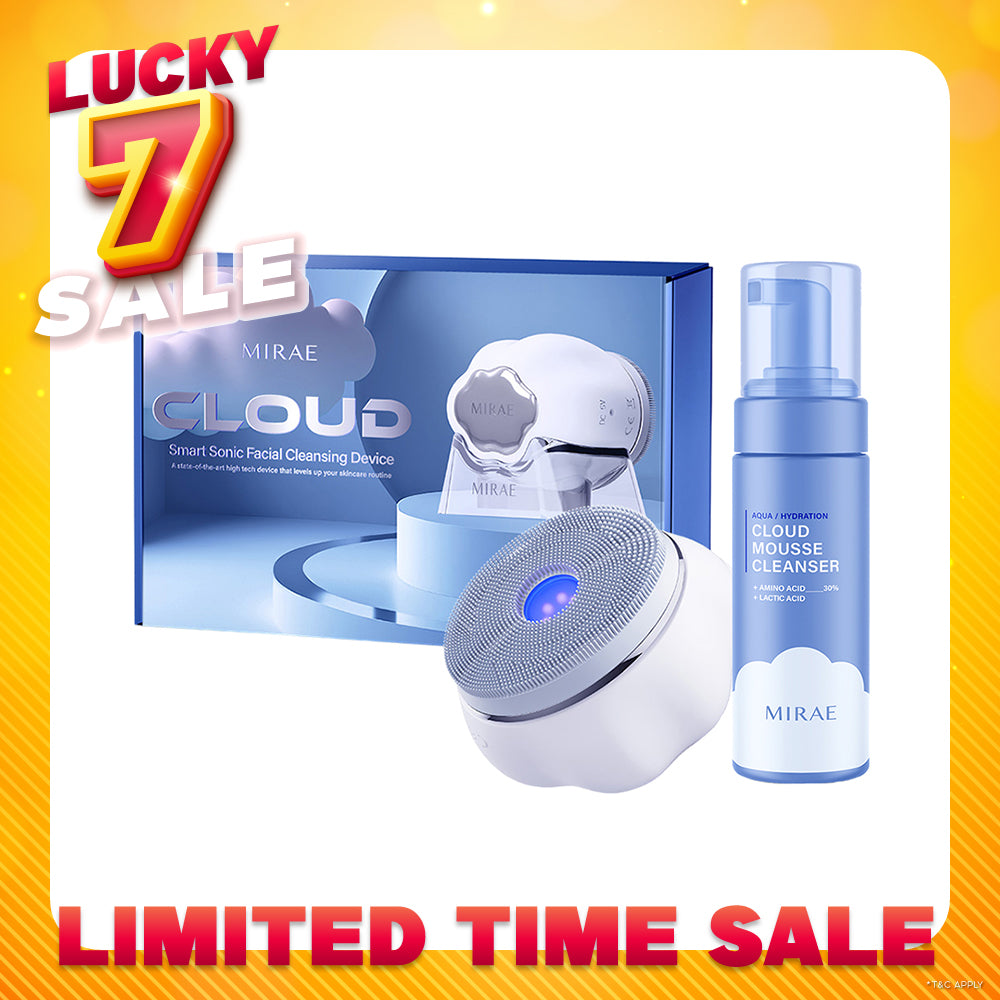 Mirae Cloud Smart Sonic Facial Cleansing Device + Cleansing Mousse 150ml