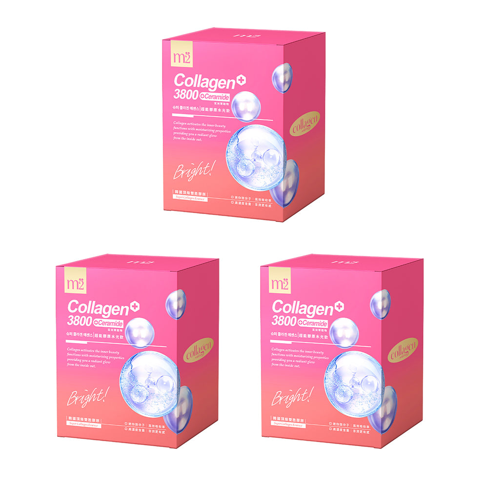 【Bundle of 3】M2 Super Collagen 3800 + Ceramide Drink 8s x 3 Boxes