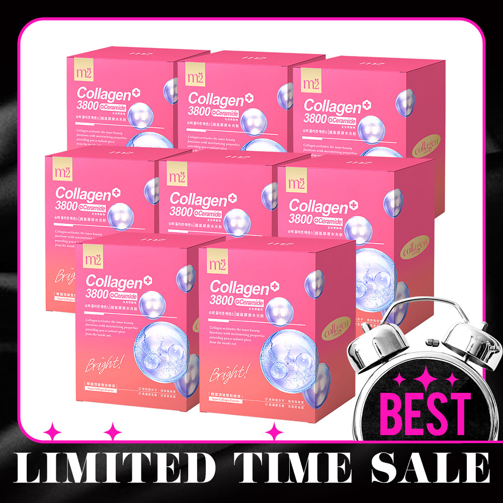 【Bundle of 8】M2 Super Collagen 3800 + Ceramide Drink 8s x 8 Boxes